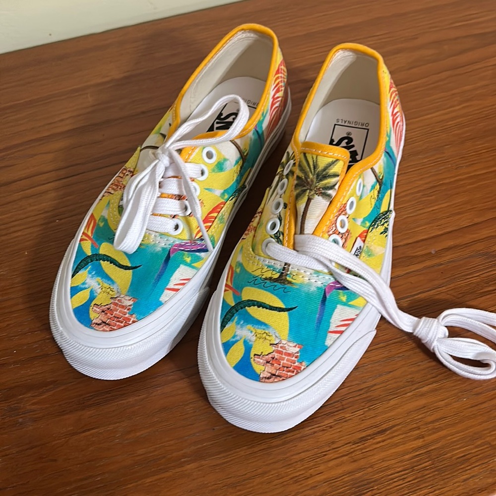 Vans vault tropical beach print authentics